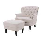 Rent to own Tafton Tufted Club Chair and Ottoman