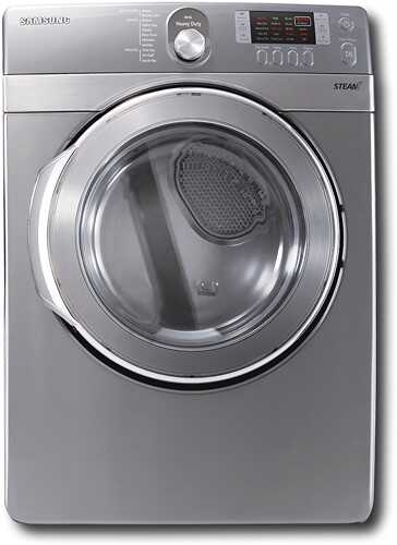 Rent to own Samsung - 7.4 Cu. Ft. 11-Cycle Super Capacity Electric Steam Dryer - Platinum Stainless