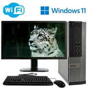 Rent to own Dell Optiplex SFF Desktop Computer Intel Core i7 Processor 16GB 1TB Windows 11 with 22" LCD Monitor Keyboard and Mouse - Used