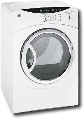 Rent to own GE - 7.0 Cu. Ft. Super Capacity Gas Dryer - White-on-White