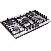 Rent to own Hotfield 30 Inch Gas Cooktop Stainless Steel 5 Burners Stovetop Dual Fuel Gas Hob NG/LPG Convertible Gas Cooktop HF5278-05 Stainless Steel