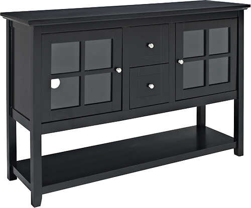 Rent to own Walker Edison - Transitional TV Stand / Buffet for TVs up to 55" - Black