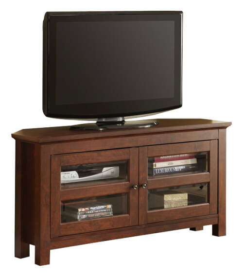 Rent to own Walker Edison - TV Cabinet for Most TVs Up to 50" - Brown
