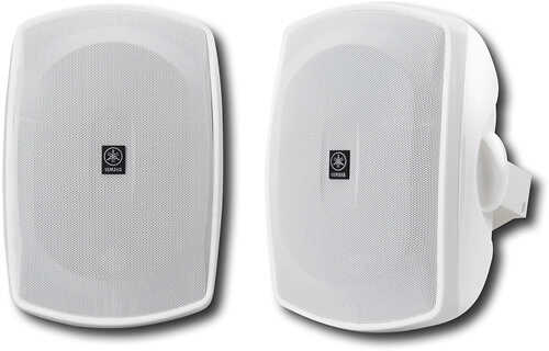 Rent to own Yamaha - Natural Sound 6-1/2" 2-Way All-Weather Outdoor Speakers (Pair) - White