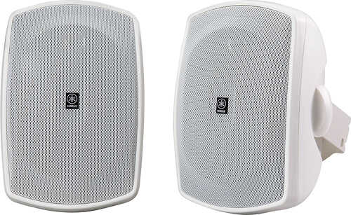 Rent to own Yamaha - Natural Sound 5" 2-Way All-Weather Outdoor Speakers (Pair) - White