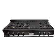 Rent to own ZLINE 48 in. Ceramic Rangetop in Black Stainless with 7 Gas Burners (RTB-48)