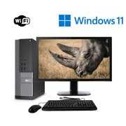 Rent to own Refurbished Dell OptiPlex Windows 11 Desktop Computer Bundle with a Intel i3 Dual Core Processor 8GB of Ram 2TB HDD DVD and Wi-Fi