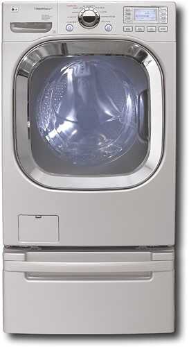 Rent to own LG - SteamWasher 4.5 Cu. Ft. 9-Cycle Ultra Capacity Washer - Pure Silver