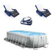 Rent to own Intex Prism Pool Set with Inflatable Loungers (2 Pack) and Inflatable Cooler