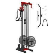 Rent to own Mikolo Cable Crossover Machine Home Gym, 400 lbs Wall Mount Cable Station Fit 1"/2" Plates,Lat Pull Down Machine with 18 Positions Dual Pulley System for Home Gym Equipment