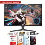 LG 32GK650F-B 32-inch Class QHD Gaming Monitor with FreeSync 31.5-inch Diagonal Bundle with Elite Suite 18 Standard Editing Software Bundle and 1 Year Extended Warranty