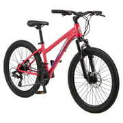 Rent to own Schwinn Sidewinder mountain bike, 24-inch wheels, 21 speeds, girls, fuchsia