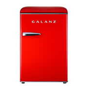 Rent to own Galanz GLR25MRDR10 2.5 Cu.ft Single Door Retro Compact Refrigerator, Red