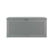 Rent to own Rubbermaid Easy Install Outdoor Deck Box, Gray, Extra-Large