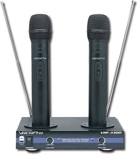 Rent to own VocoPro - 2-Channel VHF Rechargeable Wireless Microphone System