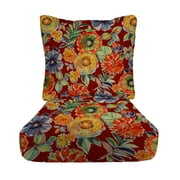 Rent to own RSH Décor Indoor Outdoor Deep Seating Cushion Set, 24”x 24” x 5” Seat and 25” x 21” Back, Colsen Berry
