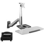 Rent to own Single Monitor & Keyboard Sit-Stand Wall Mount | Standing Transition Workstation