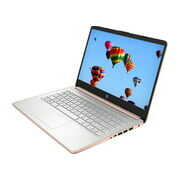 Rent to own HP Laptop 14 HD LCD, Intel Celeron N4120, 64GB eMMC, 4GB RAM, Windows 11 Home (S mode), Rose Gold, 14-DQ0054DX