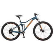 Rent to own Mongoose 27.5-in. Ledge Unisex Mountain Bike, Teal, 7 Speeds