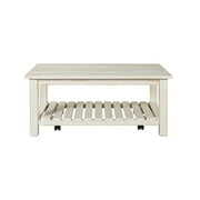 Rent to own Martin Svensson Home Barn Door Collection Coffee Table, Antique White