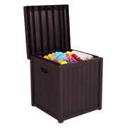 Rent to own Sesslife Outdoor Storage Box, 51 Gallon Brown PP Plastic Waterproof Deck Storage Box Bench, Indoor/Outdoor Storage Bin Container for Patio Cushions, Garden Tools and Pool Toys
