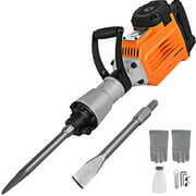 Rent to own VEVORbrand Electric Demolition Jack Hammer 3600W, 1800BPM Heavy Duty Jack Hammer Concrete Breaker, Electric Demolition Hammer with Bull Point Flat Chisel