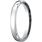Womens 10K White Gold, 3.5mm London Couture Comfort-Fit Wedding Band (sz 4.5)