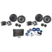 Rent to own 2) Pairs Rockville RV65.2C 6.5" Component Car Speakers+4-Channel Amplifier+Wires