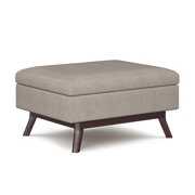 Rent to own Simpli Home Owen Coffee Table Storage Ottoman-Color:Natural