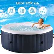 Rent to own streakboard Inflatable Hot Tub Spa Built in Heater & Air Pump for 2-4 Person