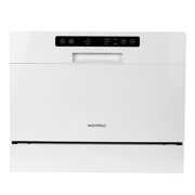 Rent to own Warmtoo 6-Piece Countertop Dishwasher Counter Top Dishwasher Machine, Delay Start & LED Display, 5 Washing Modes