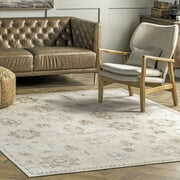 Rent to own nuLOOM Krystin Machine Washable Distressed Area Rug, 6' x 9', Beige