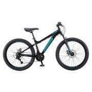 Rent to own Mongoose Durham Mountain Bike, 21 Speeds, 24 In. Wheels, Black and Blue