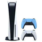 Rent to own Sony Playstation 5 Disc Version (Sony PS5 Disc) with Extra DualSense Controller - Starlight Blue Bundle