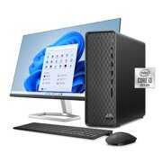 Rent to own HP Slim Desktop Bundle, Intel Core i3-10105, 8GB RAM, 256GB SSD, Dark Black, Windows 11 Home, S01-pF2003wb, M27fe