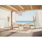 Rent to own Better Homes & Gardens Lilah Outdoor Wicker 3-Piece Stationary Chat Set, Off-White