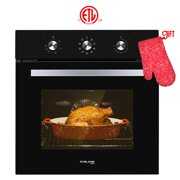 Rent to own Gasland Chef ES609MB 24" Built-in Electric Wall Oven, 240V 3200W 2.3Cu.f Convection Wall Oven with Rotisserie, 9 Cooking Modes, Mechanical Knob Control