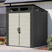 Rent to own Suncast 6 x 5 Modern Shed With Multi-Wall Resin Panels (Gray)