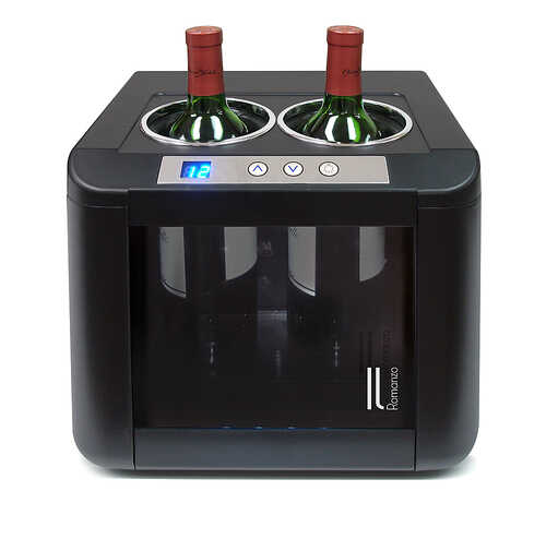 Vinotemp - 2-Bottle Thermoelectric Open Wine Cooler - Black