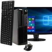 Rent to own Windows 11 Pro 64bitFast Lenovo M92P Desktop Computer Tower PC Intel Quad-Core i7 3.2GHz Processor 8GB RAM 1TB Hard Drive with a 22" LCD Monitor Keyboard and Mouse (Used-Like New)