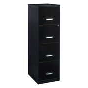 Rent to own Space Solutions 18" Deep 4 Drawer Smart Letter Width Vertical File Cabinet, Black