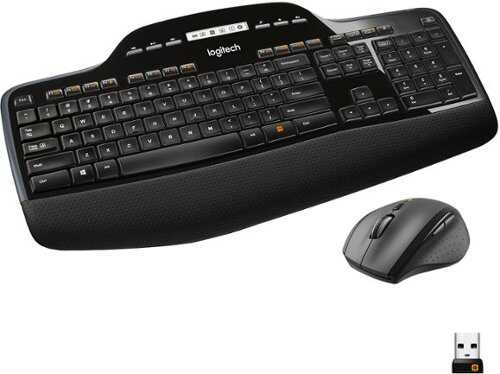 Rent to own Logitech - MK710 Full-size Wireless Keyboard and Mouse Bundle for Windows with 3-Year Battery Life - Black
