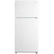 Rent to own Midea MRT18S3AWW 18 Cf Top Mount Refrigerator Glass Shelves Ice Maker Ready Estar