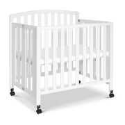 Rent to own DaVinci Dylan 3-in-1 Folding Portable Mini Crib and Twin Bed, White