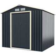 Rent to own Gymax 7' x 6' Outdoor Tool Storage Shed Large Utility Storage House w/ Sliding Door