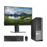 Windows 11 Pro 64bit Fast Dell 7010 Desktop Computer Tower PC Intel Quad-Core i5 3.2GHz Processor 16GB RAM 1TB Hard Drive with a 17" LCD Monitor Keyboard and Mouse (Used-Like New)