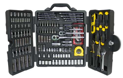 Stanley 73795 Mixed Tool Set, 210 Pieces - Polished Chrome