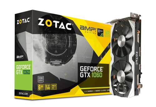 Rent to own ZOTAC GeForce GTX 1060 AMP Edition, ZT-P10600B-10M, 6GB GDDR5 VR Ready Super Compact Gaming Graphics Card