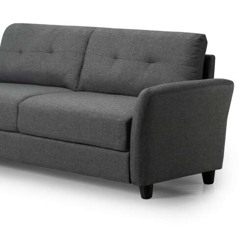 ZINUS Ricardo Sofa Couch / Tufted Cushions / Easy, Tool-Free Assembly, Dark Grey Dark Grey Sofa