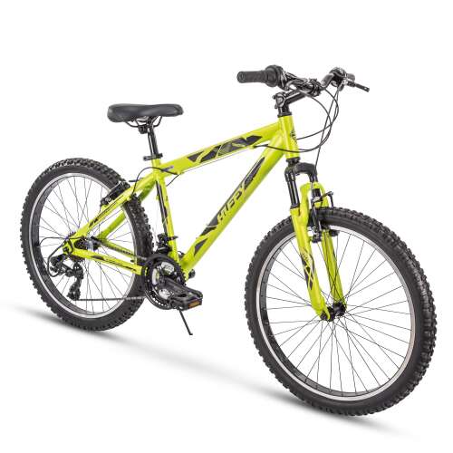 Huffy Hardtail Mountain Trail Bike 24 inch, 26 inch, 27.5 inch 24 Inch Wheels/16.75 Inch Frame Matte Acid Green